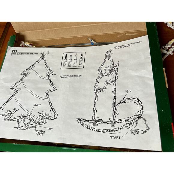 VTG Christmas Silhouettes Light Up Tree Indoor Outdoor Decoration USA! ***READ - Picture 4 of 4